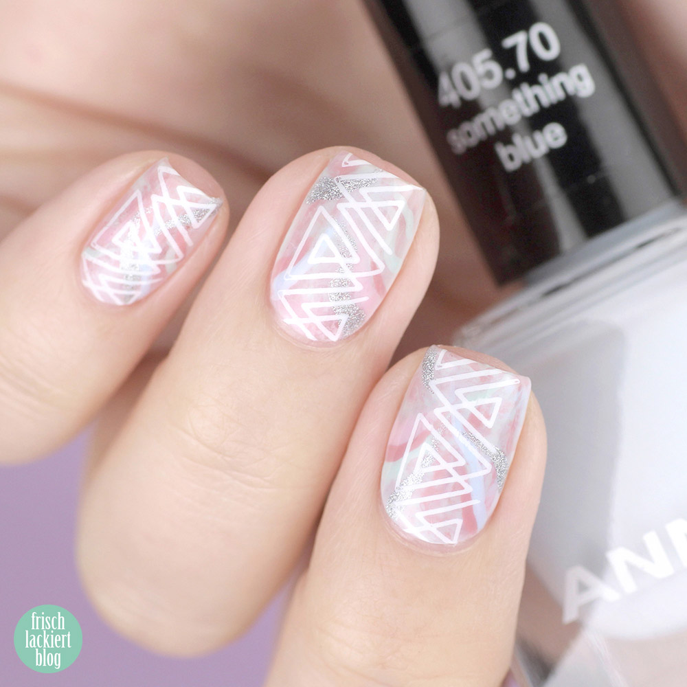 Coachella Festival Nailart Inspiration – Geometrie Pastell Nageldesign mit ANNY – by frischlackiert