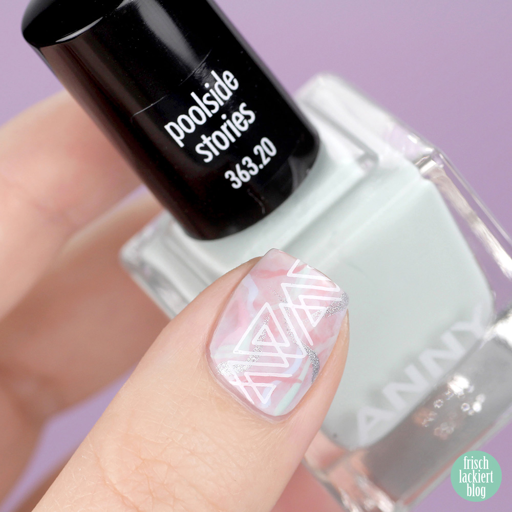 Coachella Festival Nailart Inspiration – Geometrie Pastell Nageldesign mit ANNY – by frischlackiert