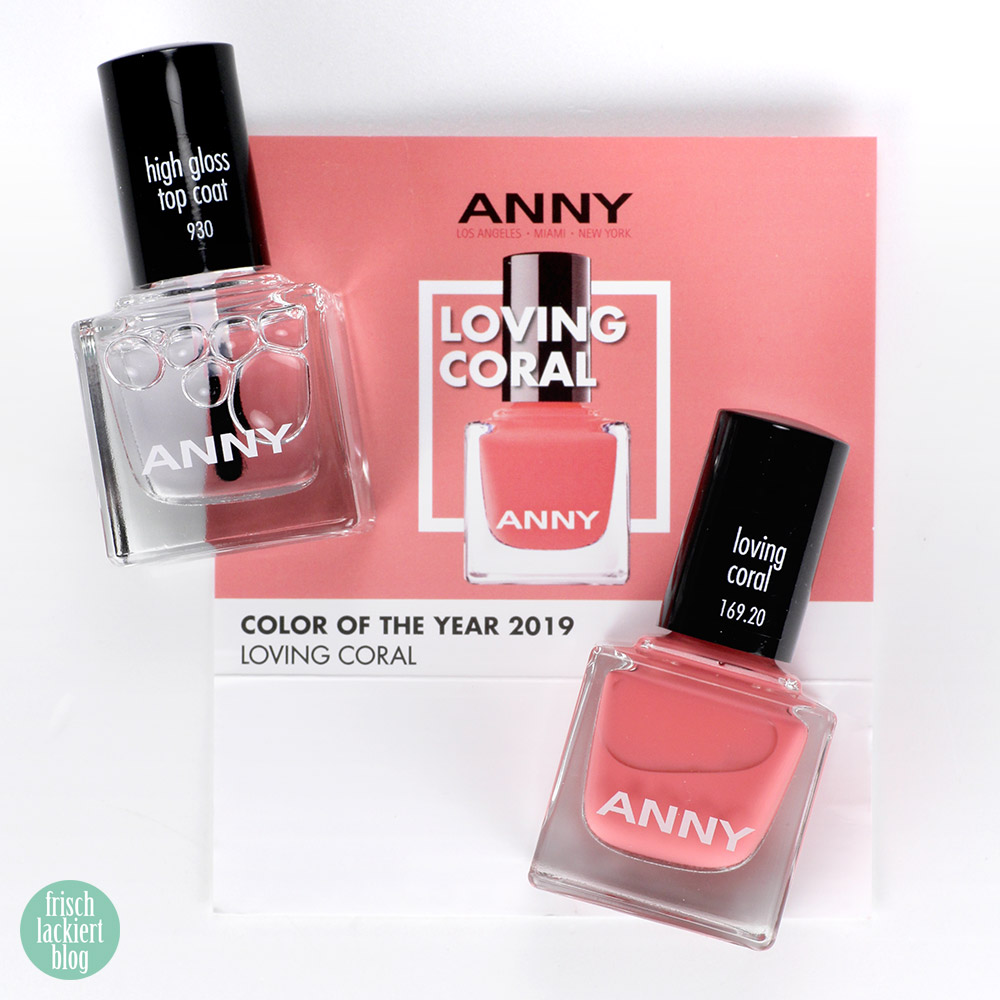 ANNY loving coral – Nagellack limited edition zur Color of the year Loving Coral – swatch by frischlackiert