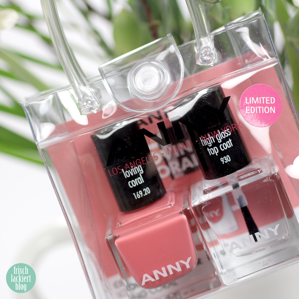 ANNY loving coral – Nagellack limited edition zur Color of the year Loving Coral – swatch by frischlackiert
