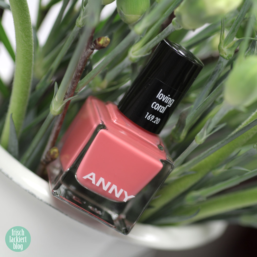 ANNY loving coral – Nagellack limited edition zur Color of the year Loving Coral – swatch by frischlackiert