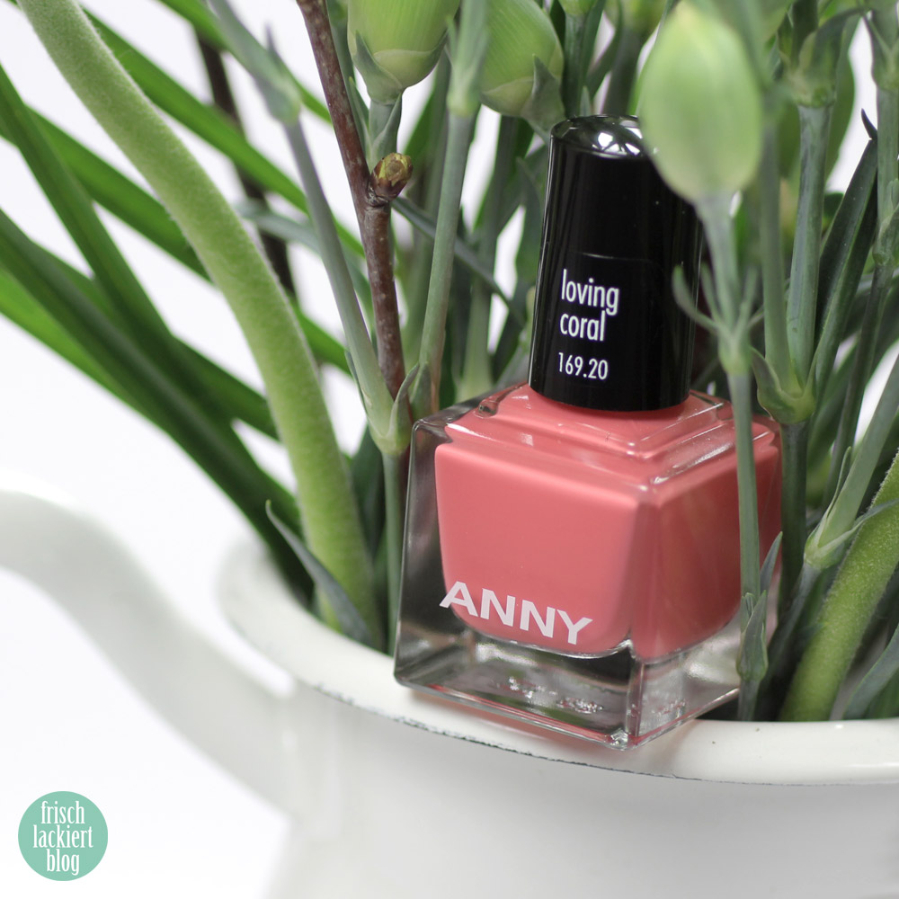 ANNY loving coral – Nagellack limited edition zur Color of the year Loving Coral – swatch by frischlackiert
