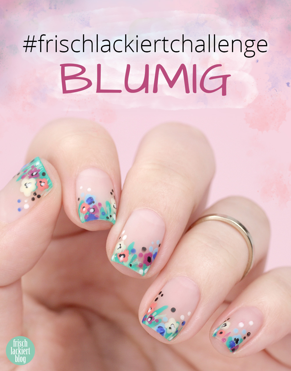 Frischlackiert-Challenge – Blumen Nailart für den Sommer – by frischlackiert