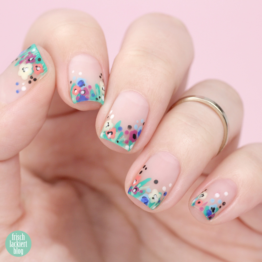 Frischlackiert-Challenge – Blumen Nailart für den Sommer – by frischlackiert