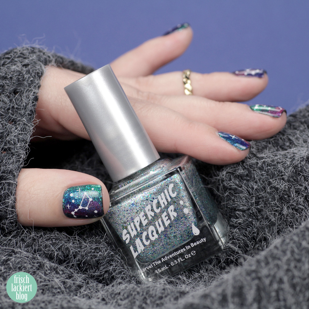 Frischlackiert-Challenge – Glitter Galaxy Nailart – by frischlackiert