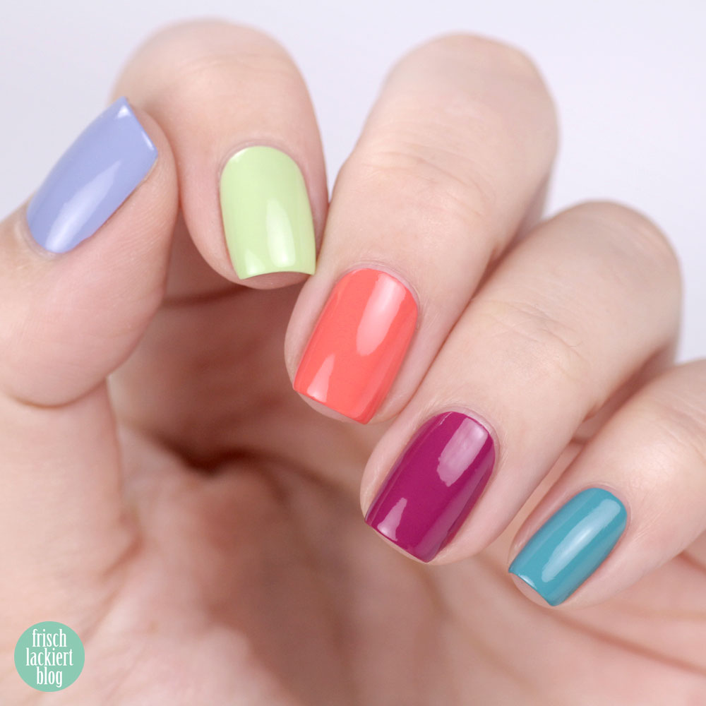 Frischlackiert-Challenge Color Blocking Distressed Nailart – bunte Nägel – Trend Nageldesign – by frischlackiert