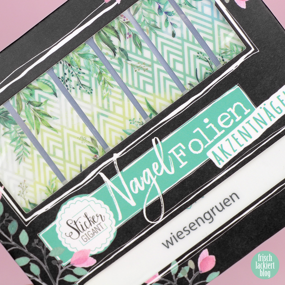 Sticker Gigant Nagelsticker Wiesengrün / Design by Lackschaft.de / Nailart mit Blättern für den Frühling und Sommer – swatch by frischlackiert