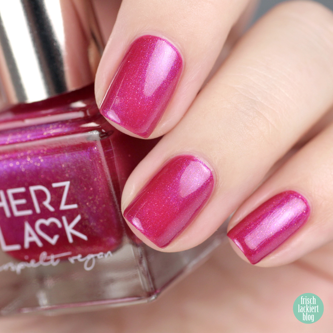 Herzlack – verspielt veganer Nagellack aus Deutschland – Review und Swatches von frischlackiert