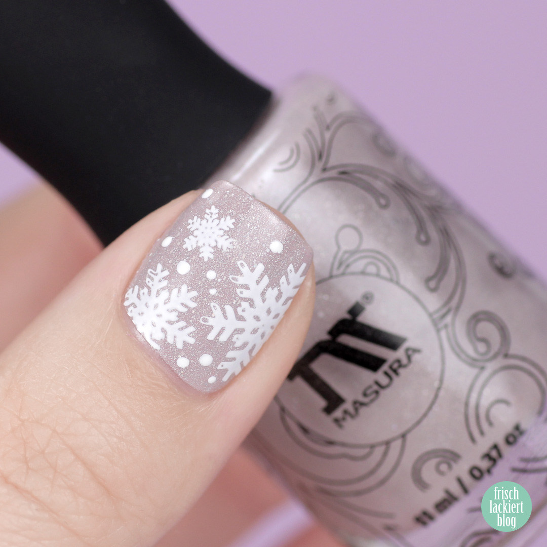 Masura lavender wedding – winter snowflake nailart – by frischlackiert