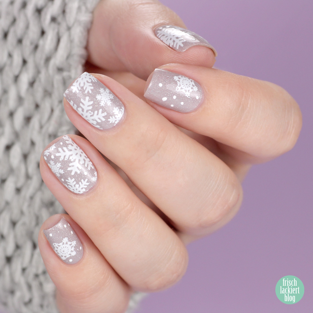 Masura lavender wedding – winter snowflake nailart – by frischlackiert