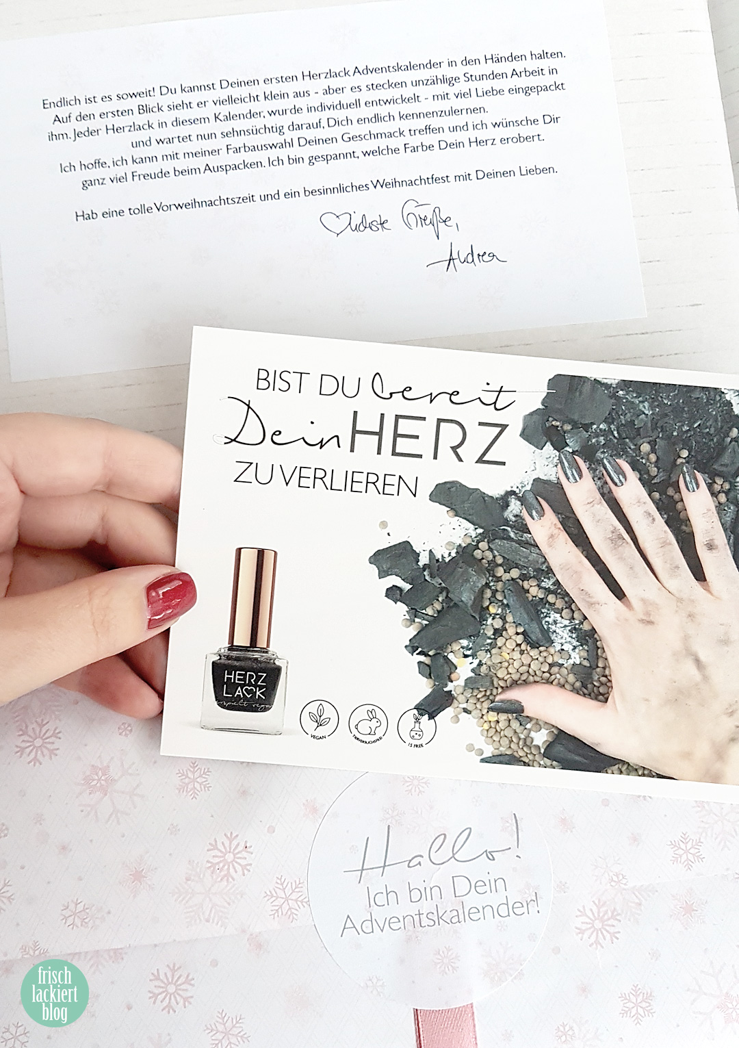 Herzlack Adventskalender 2019 – by frischlackiert