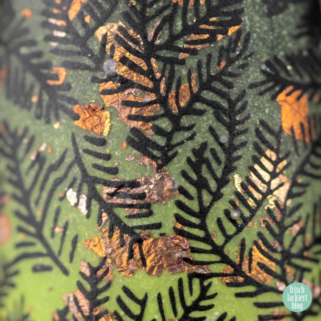 Masura golden evergreen gradient Winter Nailart – by frischlackiert