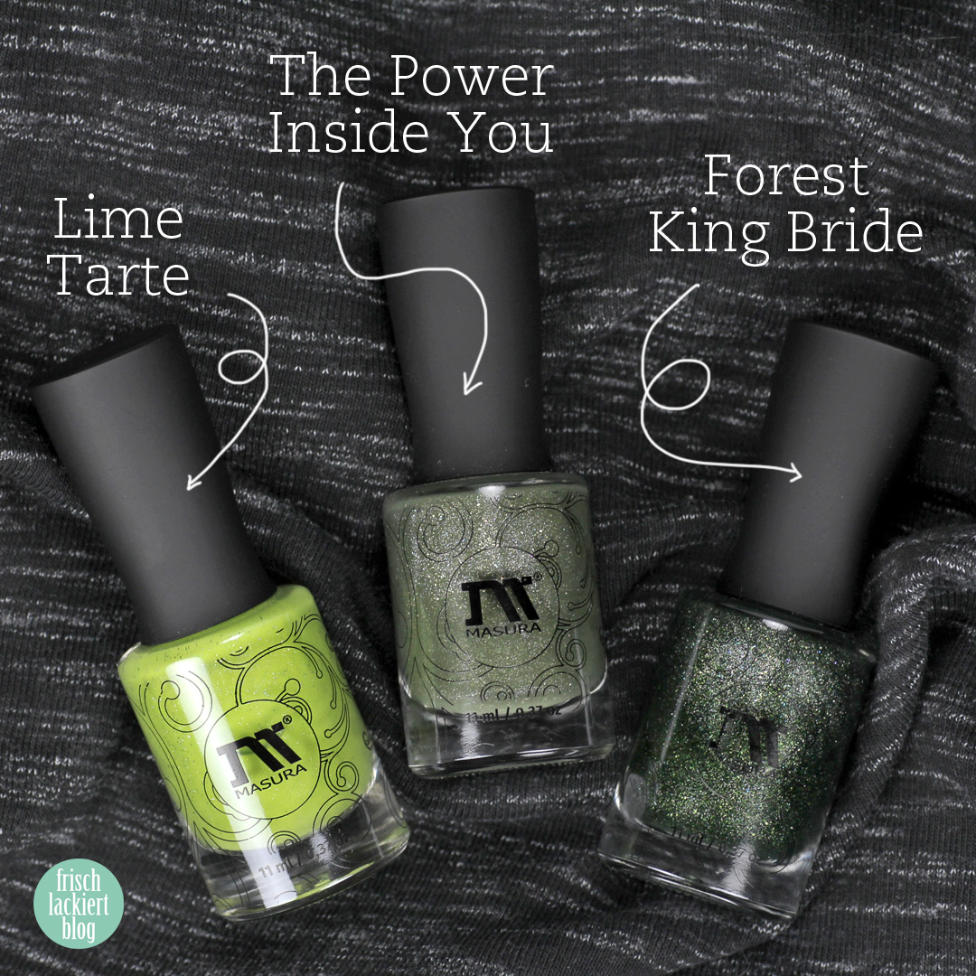 Masura golden evergreen gradient Winter Nailart – by frischlackiert