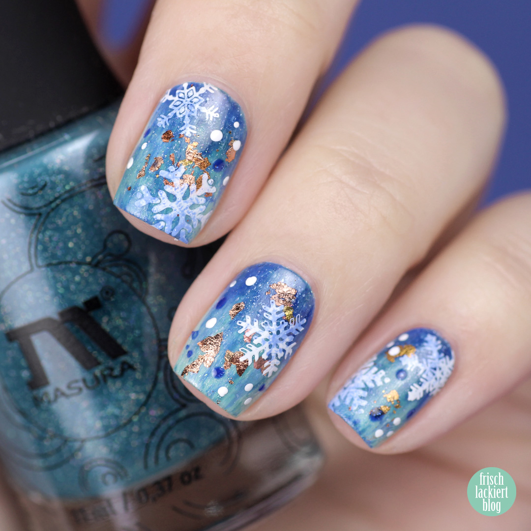 Snowflake Nailart mit Masura – by frischlackiert