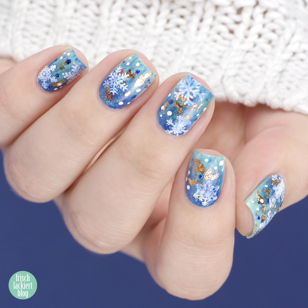 Snowflake Nailart mit Masura – by frischlackiert