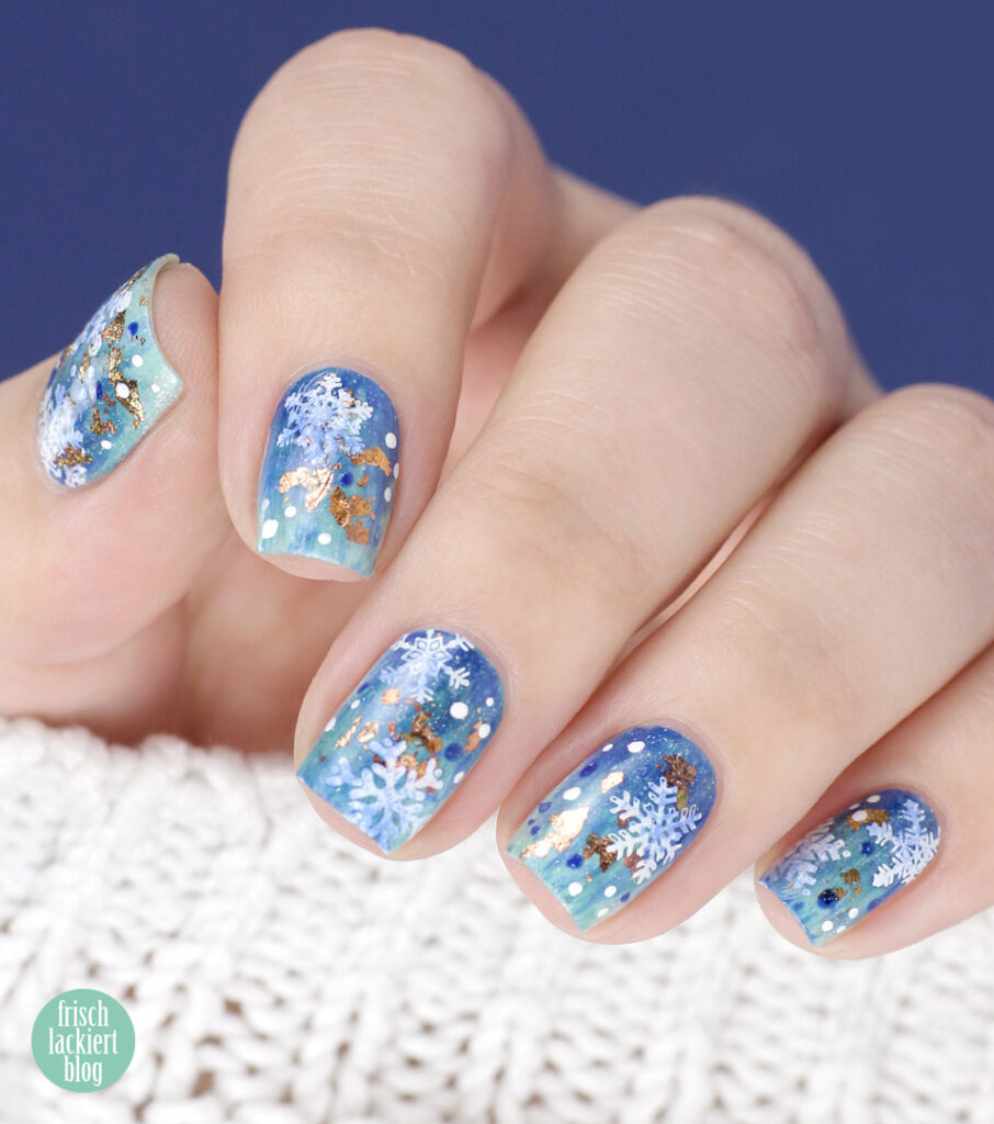 Snowflake Nailart mit Masura – by frischlackiert