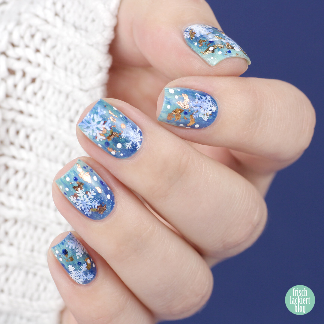 Snowflake Nailart mit Masura – by frischlackiert