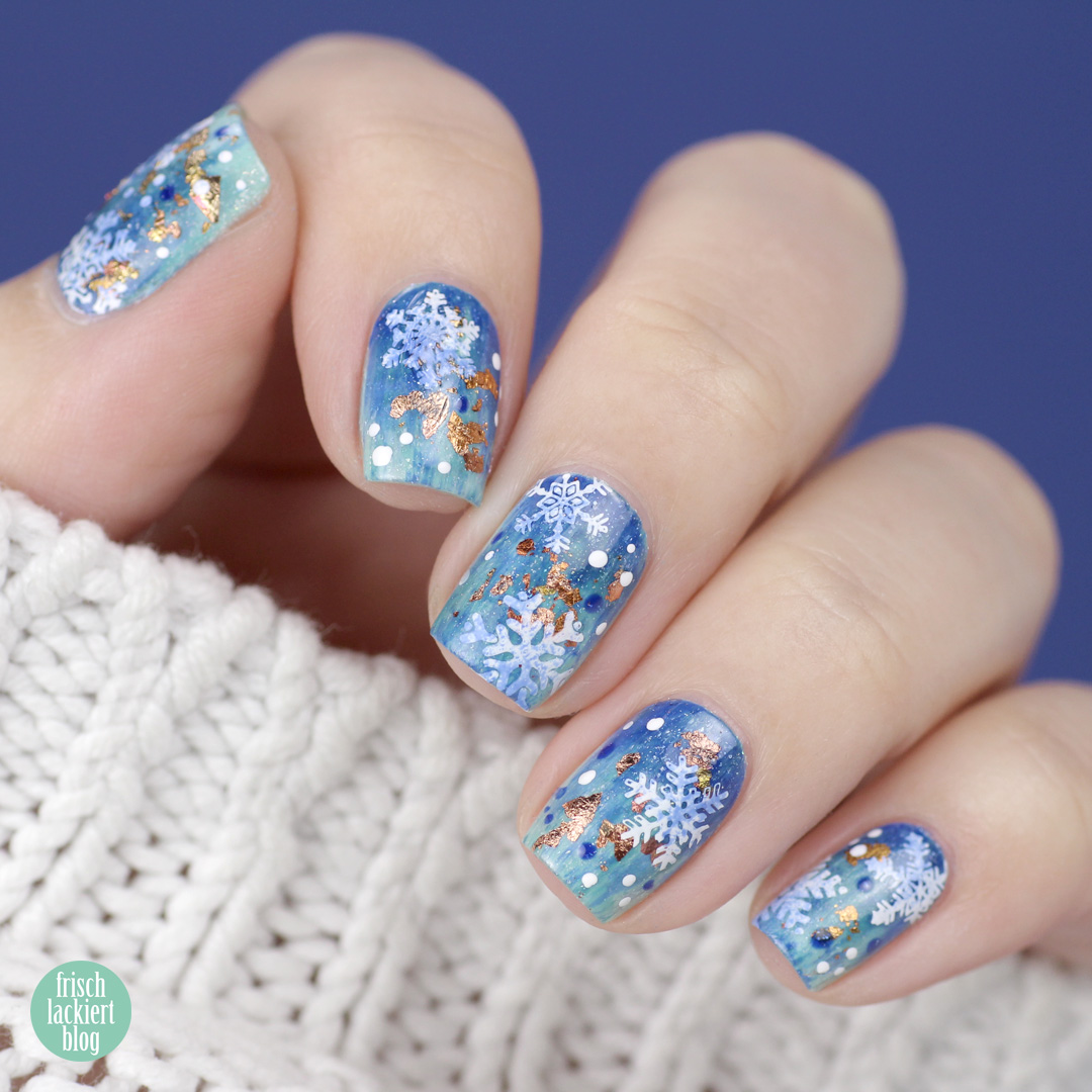Snowflake Nailart mit Masura – by frischlackiert