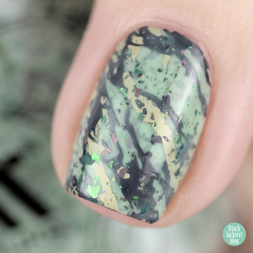 Marmor Nailart in Mint – mit masura pistachio ice cream – by frischlackiert