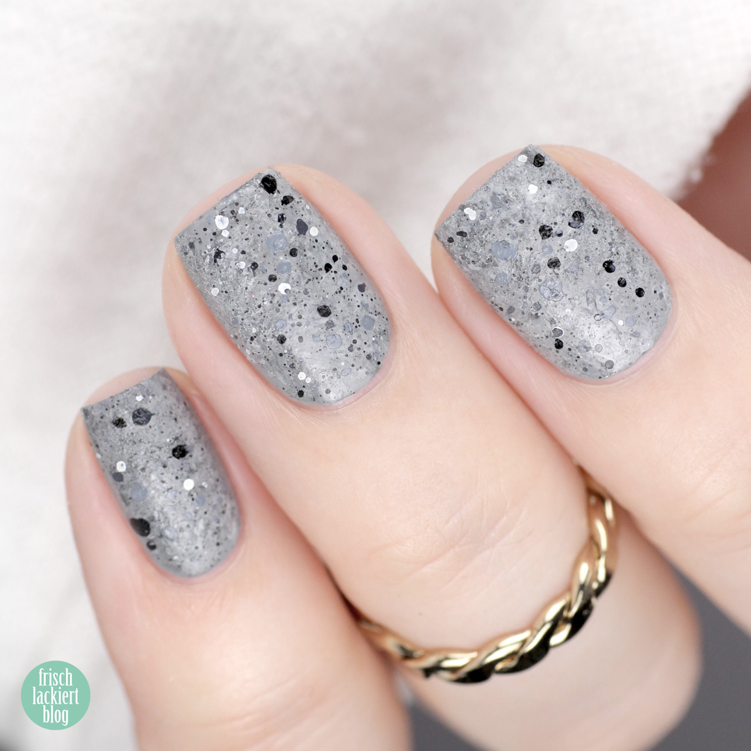 FrischlackiertChallenge – made of stone Nailart – Beton Nägel Tutorial – by frischlackiert