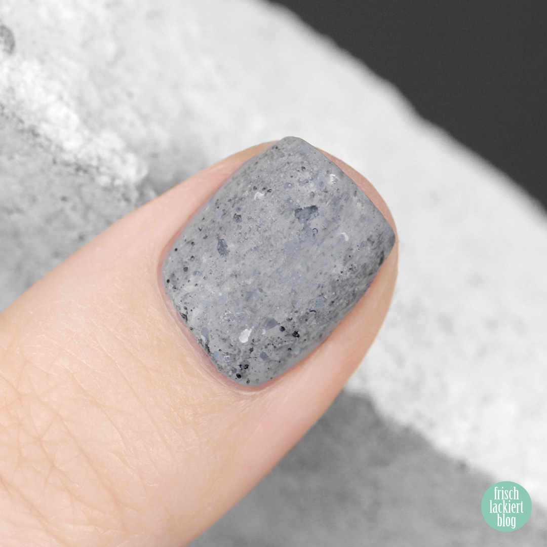 FrischlackiertChallenge – made of stone Nailart – Beton Nägel Tutorial – by frischlackiert