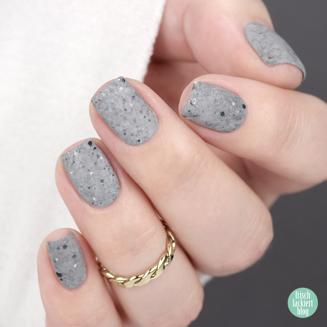 FrischlackiertChallenge – made of stone Nailart – Beton Nägel Tutorial – by frischlackiert