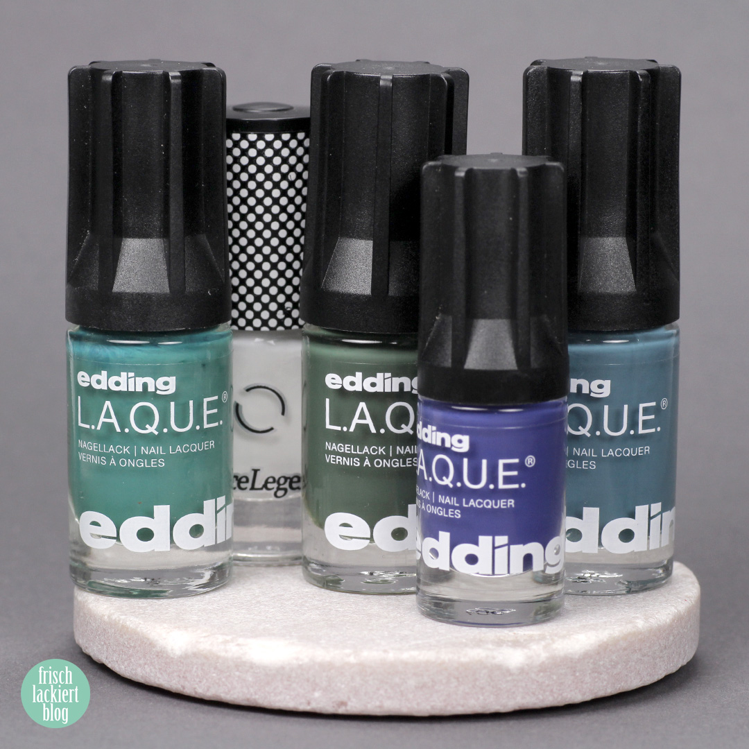 Frischlackiert-Challenge out of pace nails art - fluid nails - planet surface – by frischlackiert