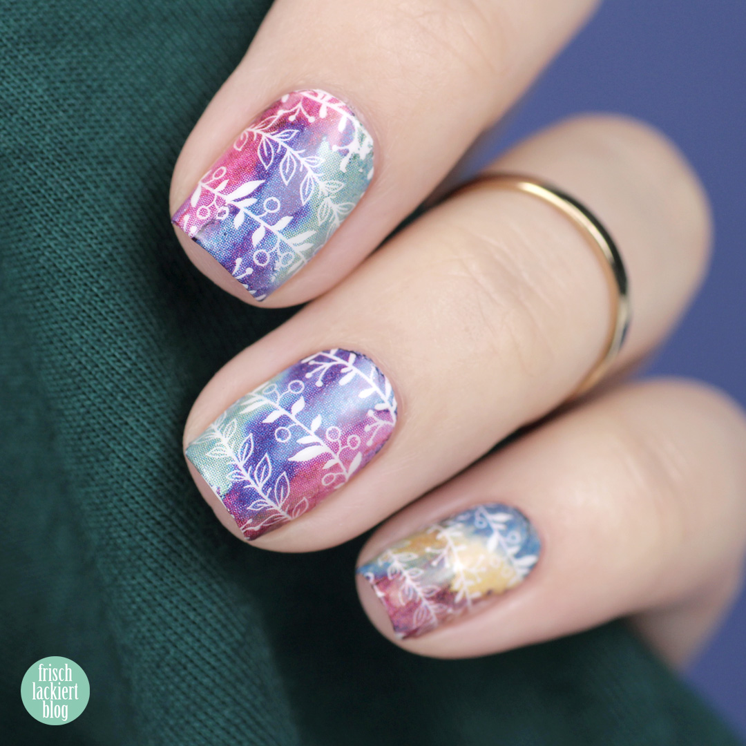 Schnelles Nailart mit h2oh Waterdecals – Schnelles Nailart in zehn Minuten – by frischlackiert