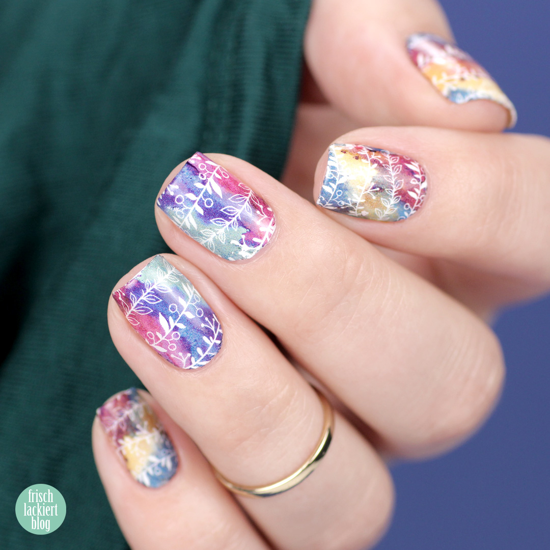 Schnelles Nailart mit h2oh Waterdecals – Schnelles Nailart in zehn Minuten – by frischlackiert
