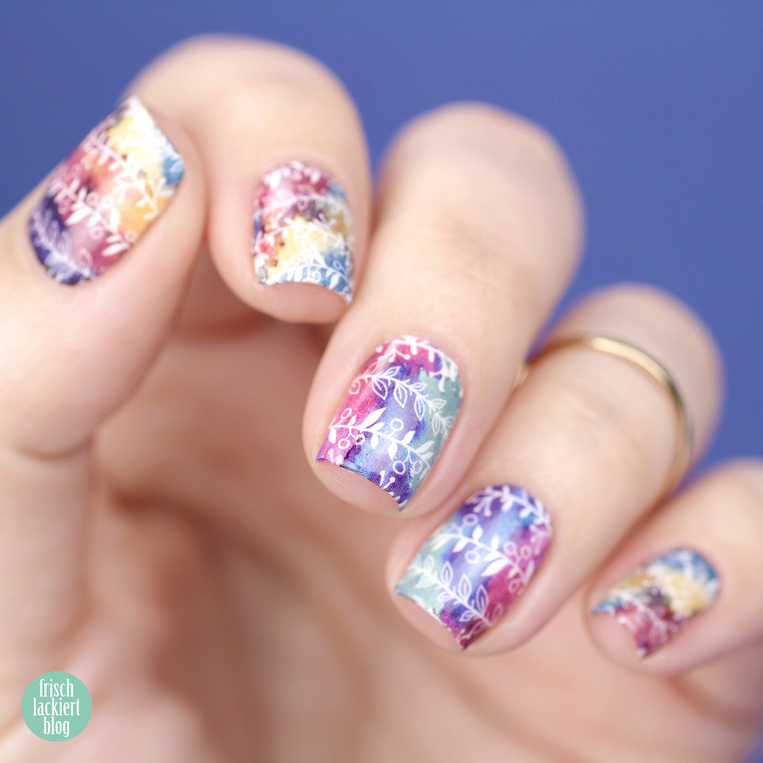 Schnelles Nailart mit h2oh Waterdecals – Schnelles Nailart in zehn Minuten – by frischlackiert