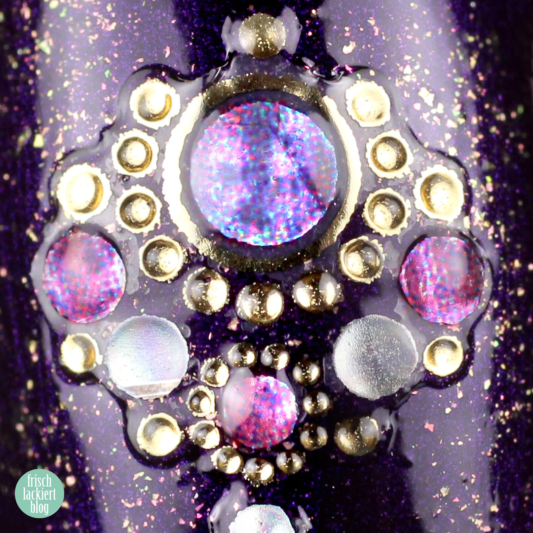 FrischlackiertChallenge – Arabian Nights Nailart – Jolifin Strass-Sticker Nr. 27 - by frischlackiert