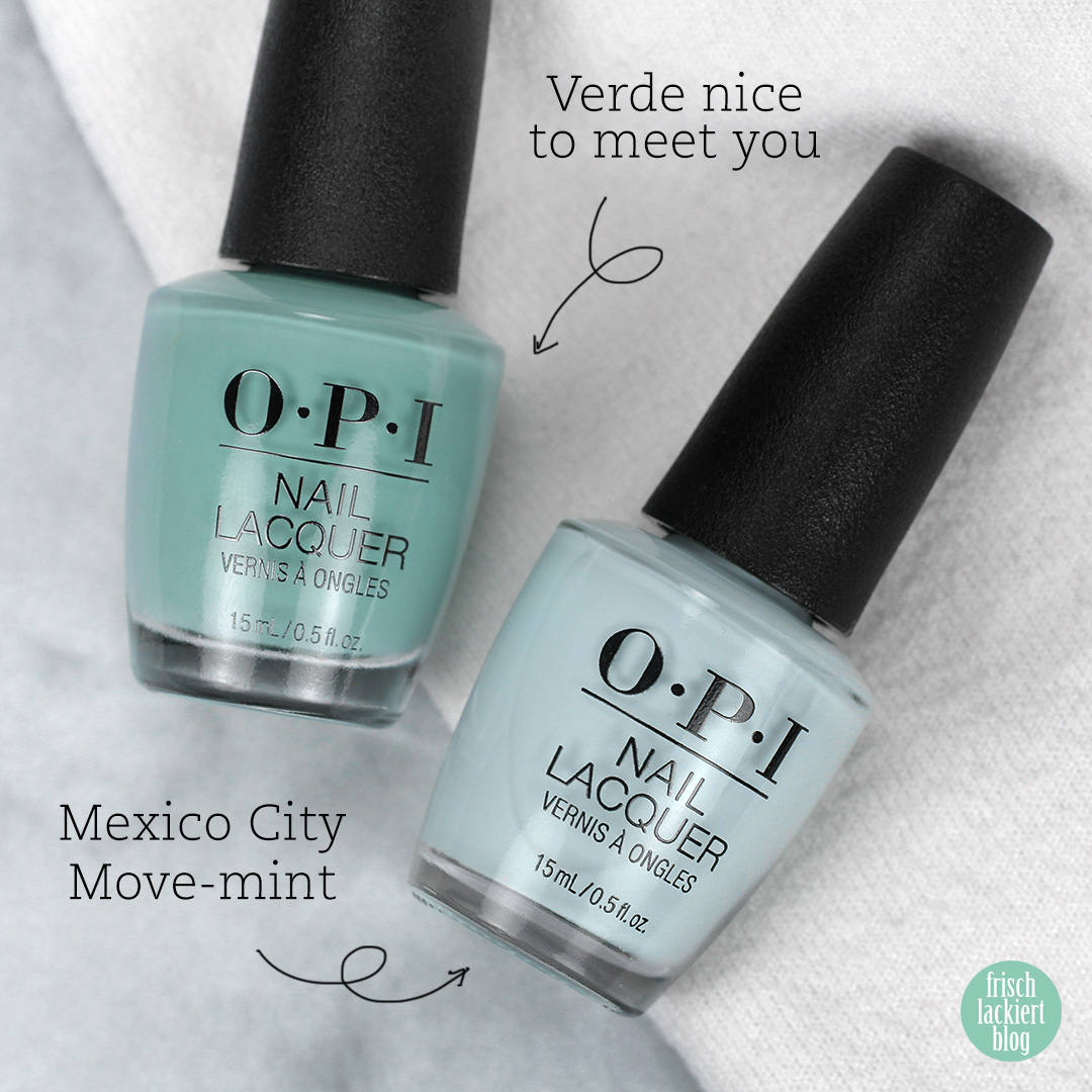 OPI Mexico collektion – swatch nailart by frischlackiert