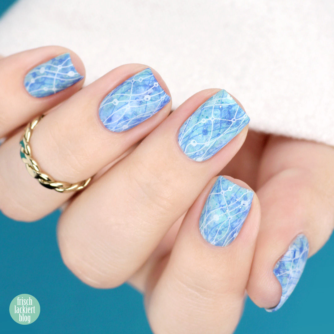 Frischlackiert-Challenge – Stamper Marble Nailart – by frischlackiert