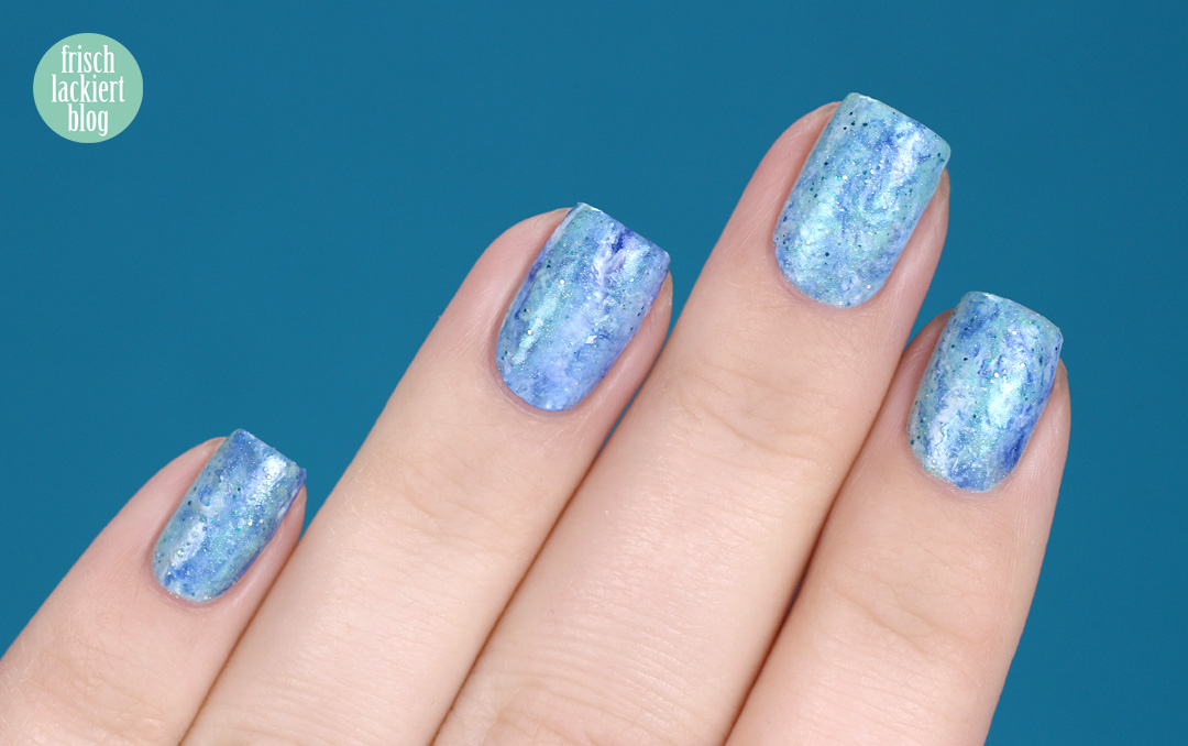 Frischlackiert-Challenge – Stamper Marble Nailart – by frischlackiert
