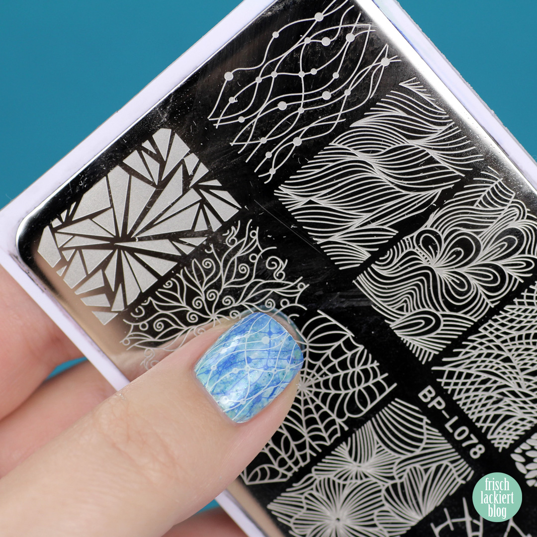 Frischlackiert-Challenge – Stamper Marble Nailart – by frischlackiert
