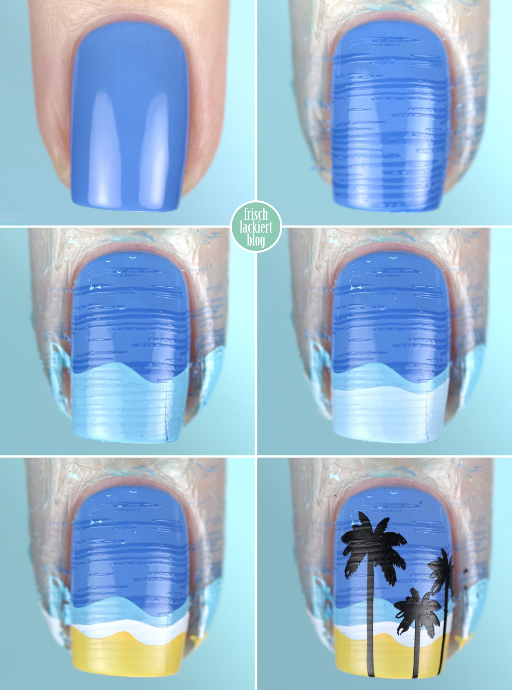Frischlackiert-Challenge Summer Lovin Stamping Nailart