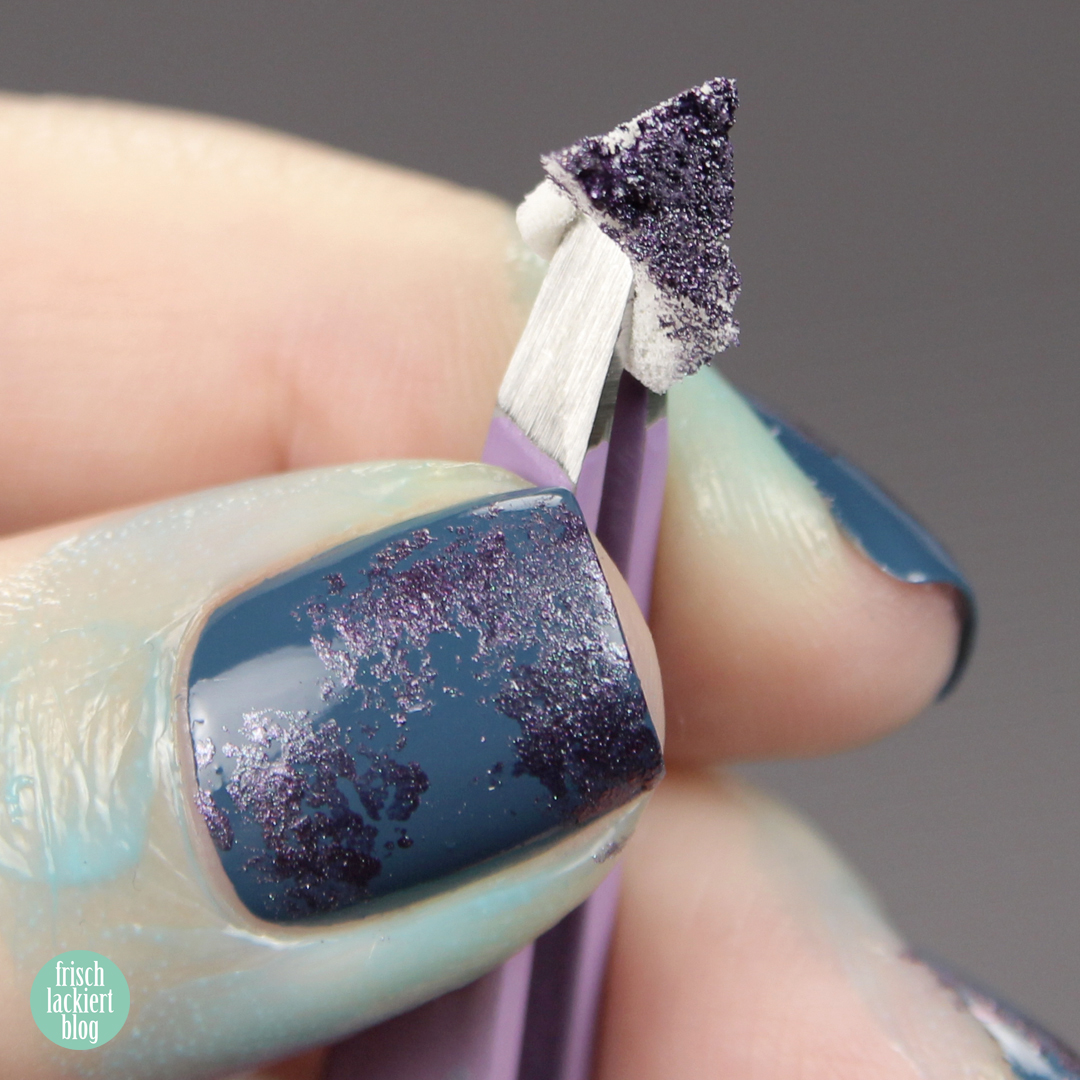 Animal Print Nailart Blue Snake Design – MoYou Pro XL 05 – by frischlackiert