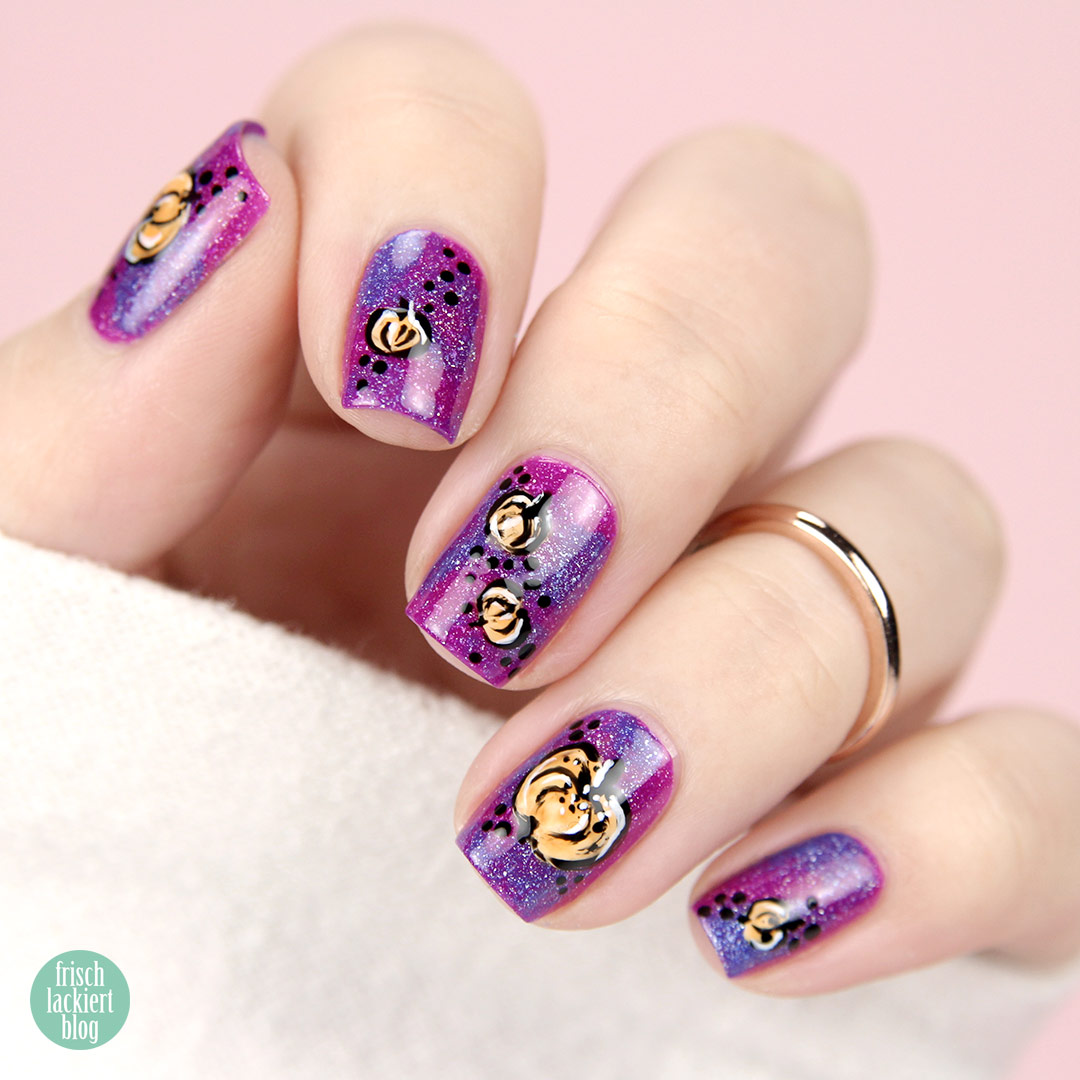 YpslackiertChallenge – Pumpkin Nailart – by frischlackiert
