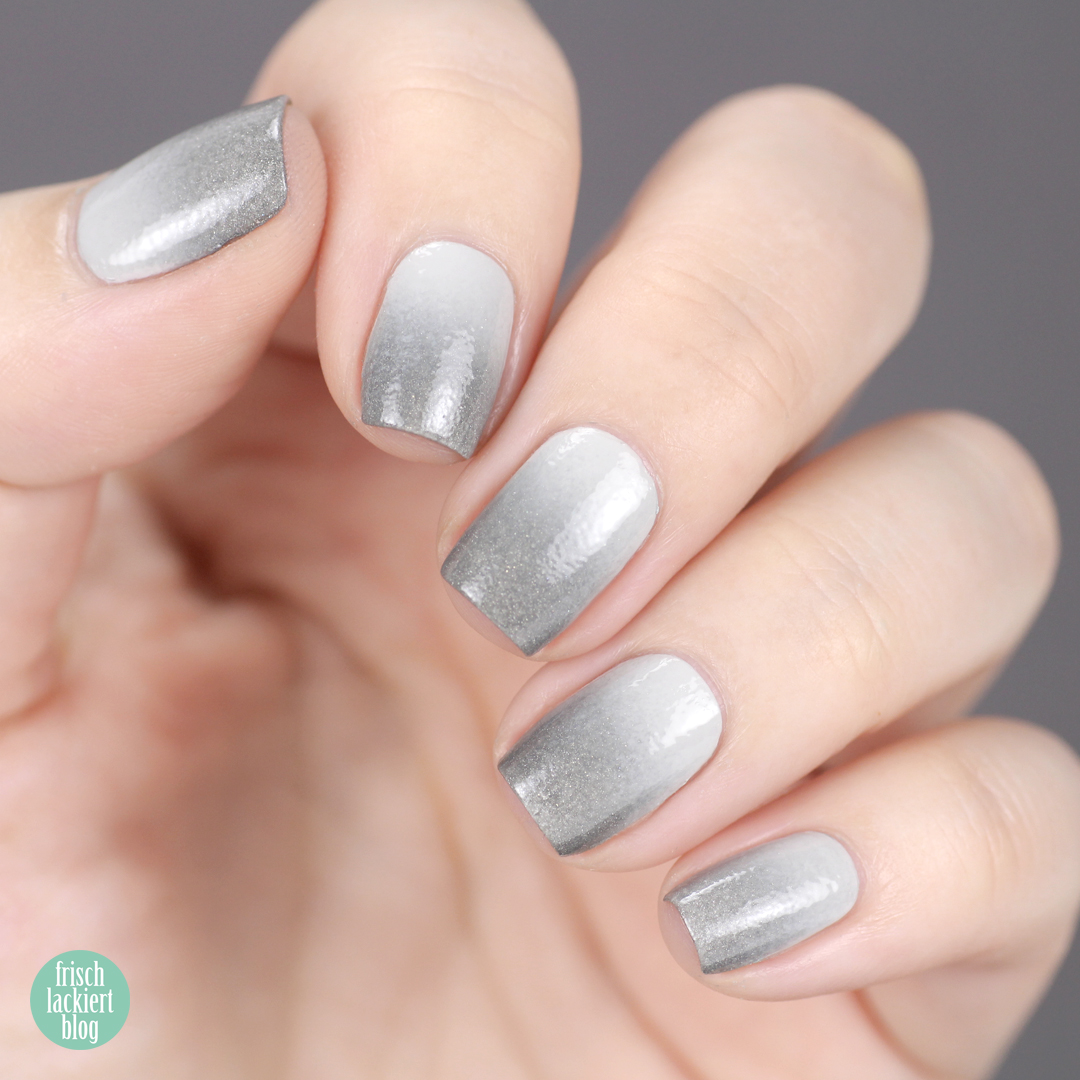 YpsLackiertChallenge – All the Greys – grey gradient winter nail art – by frischlackiert