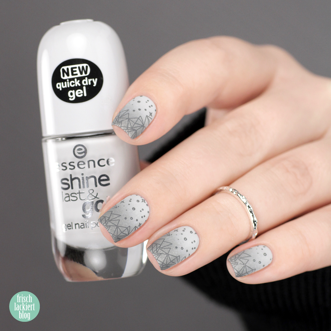 YpsLackiertChallenge – All the Greys – grey gradient winter nail art – by frischlackiert