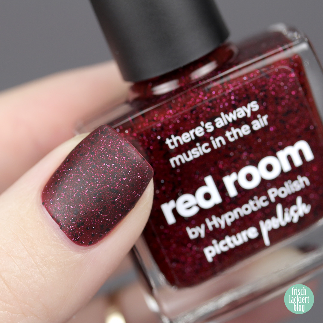 Picture Polish Collaboration Shade with hypnotic polish – Red Room – review and swatch by frischlackiert