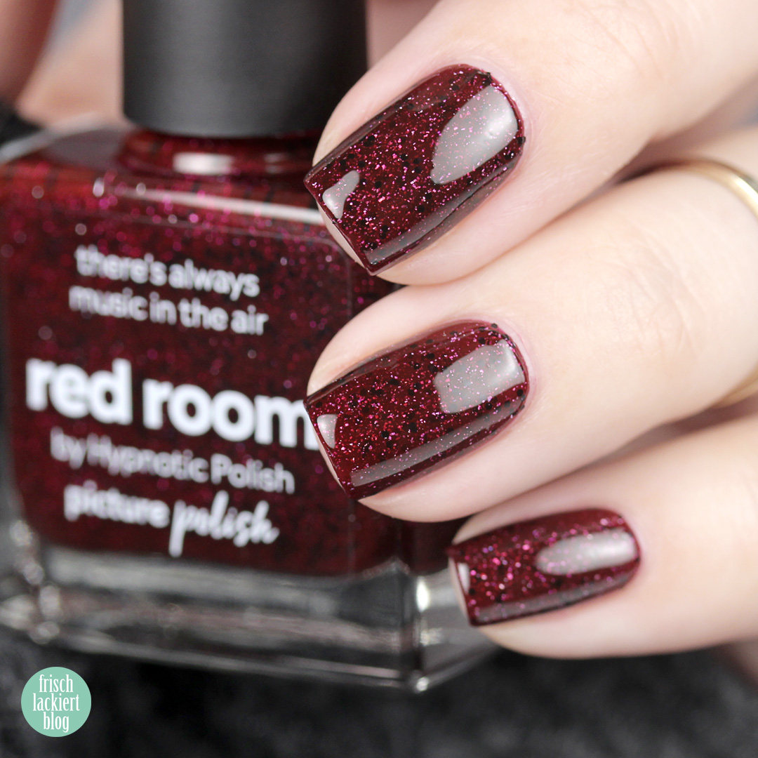 Picture Polish Collaboration Shade with hypnotic polish – Red Room – review and swatch by frischlackiert