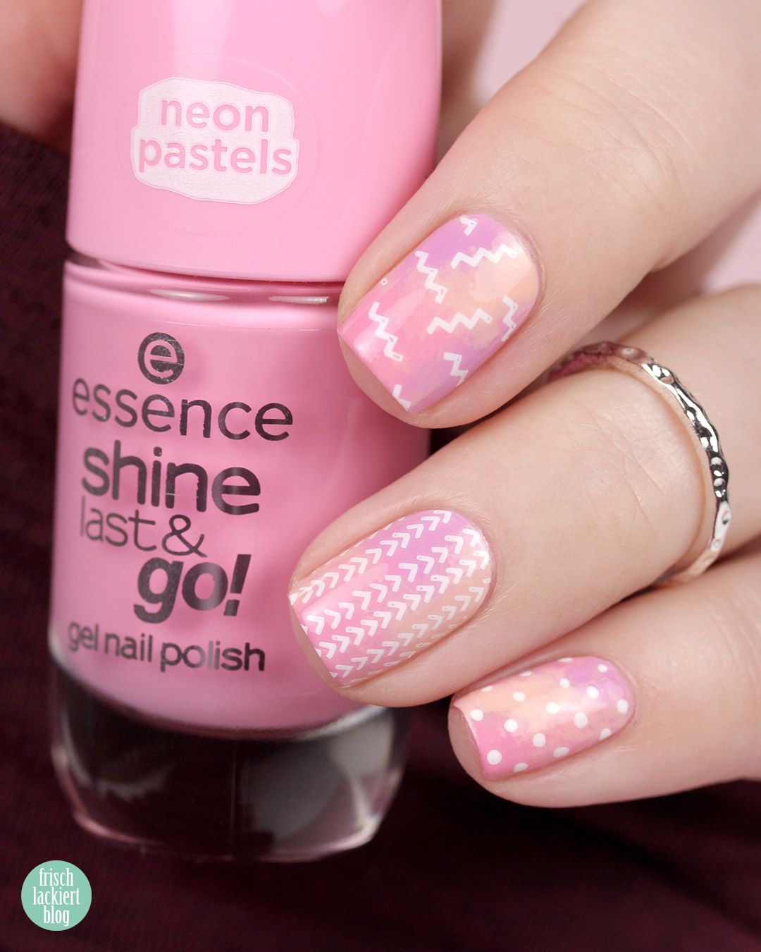 Oster Nail Art mit essence neon pastels – by frischlackiert