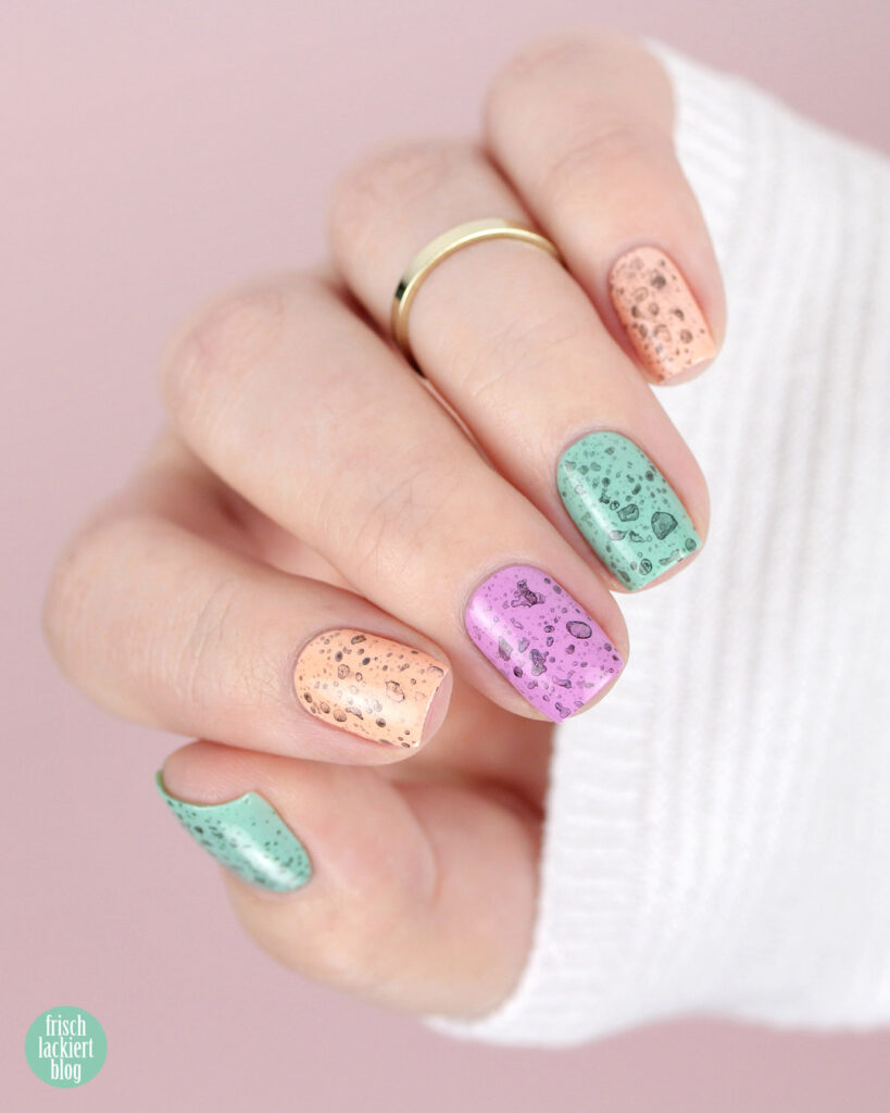 Oster Nail Art mit essence neon pastels – by frischlackiert
