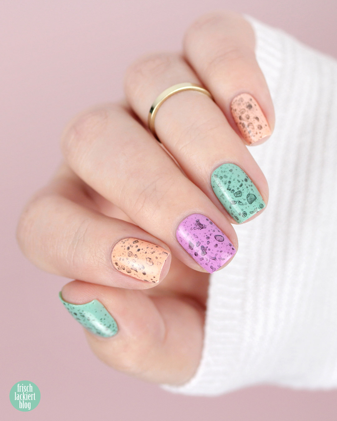 Oster Nail Art mit essence neon pastels – by frischlackiert