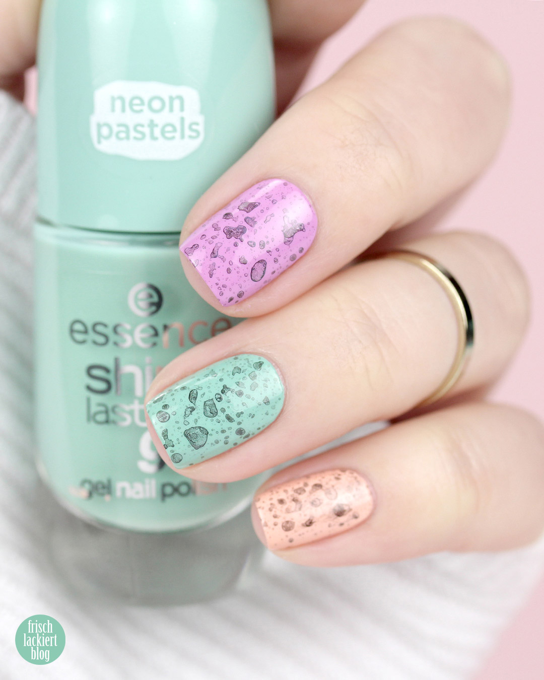 Oster Nail Art mit essence neon pastels – by frischlackiert