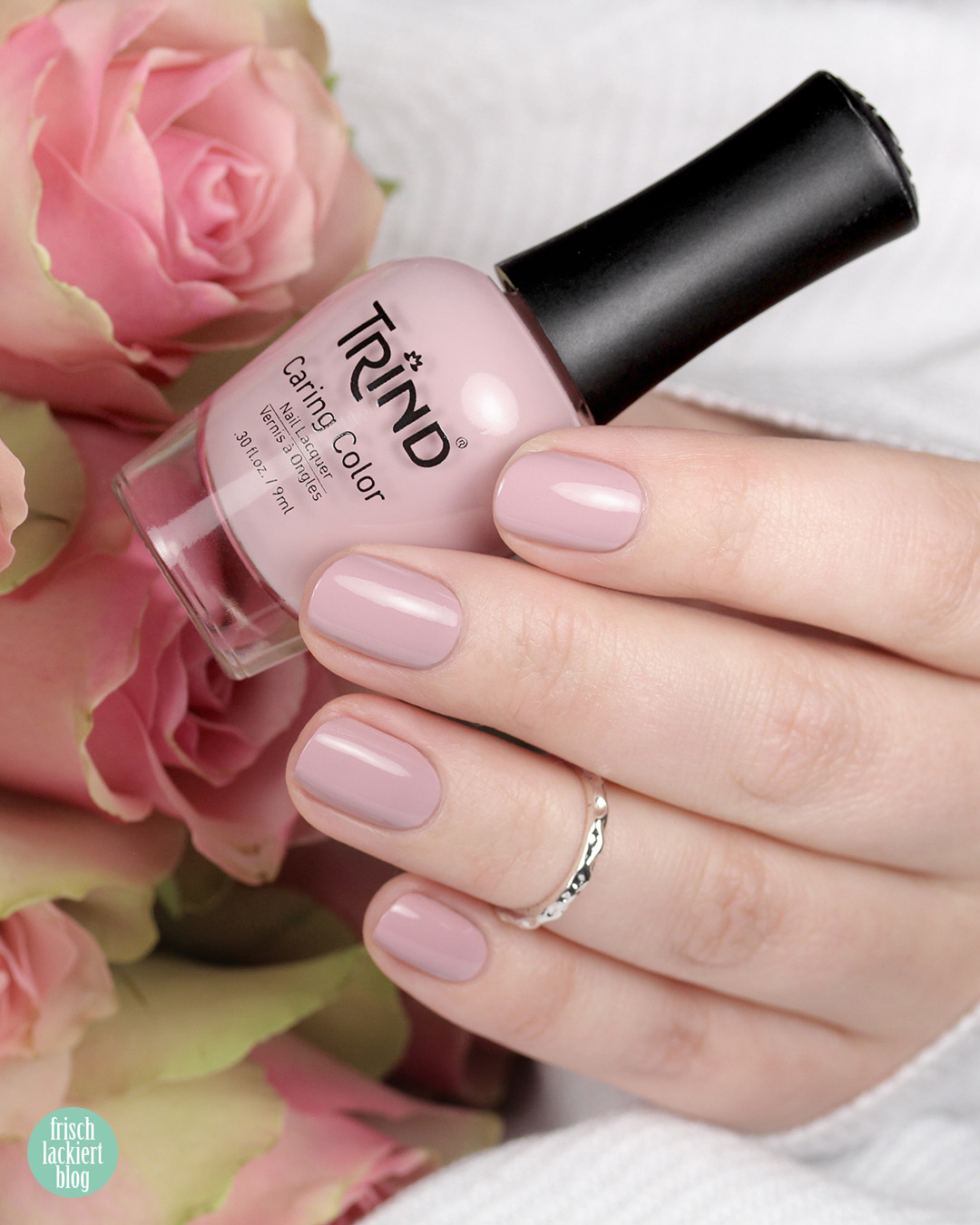 Trind Nagellack – Back to Basics Kollektion – Fresh Start – Beige Rosa – swatch by frischlackiert