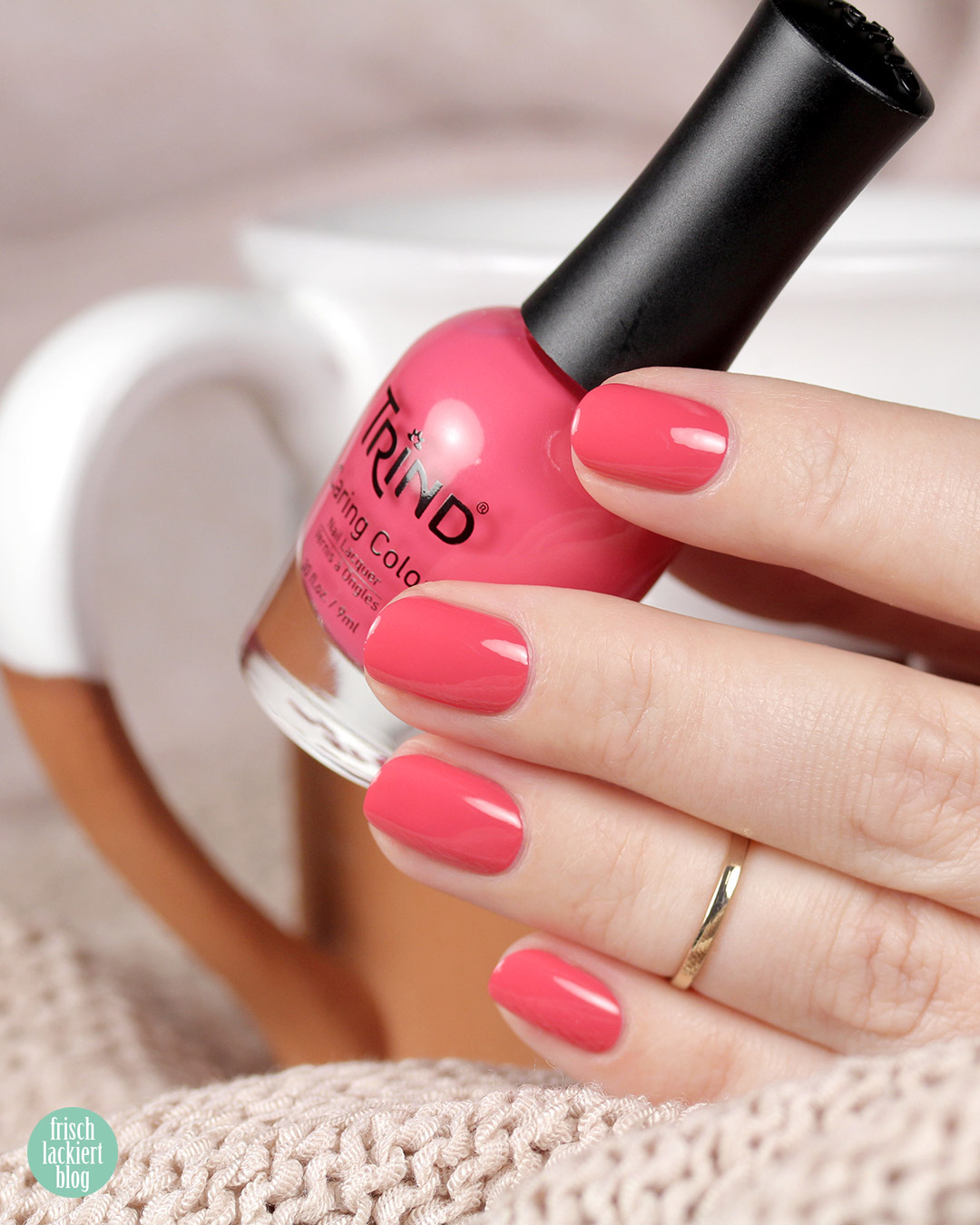 Trind Nagellack – Back to Basics Kollektion – The Time is Now – Pink – swatch by frischlackiert