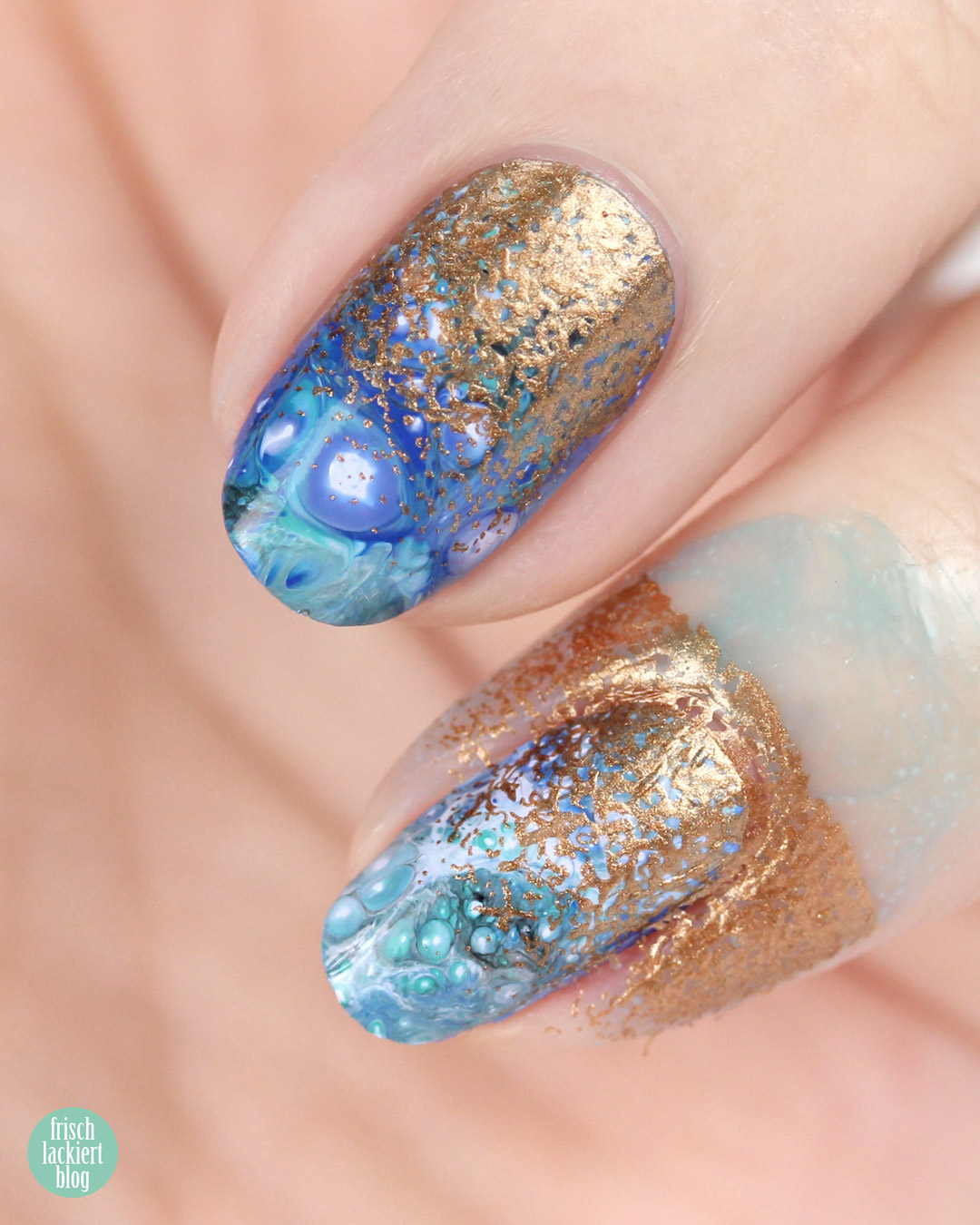Frischlackiert-Challenge – Marble Nail Art Tutorial – by frischlackiert