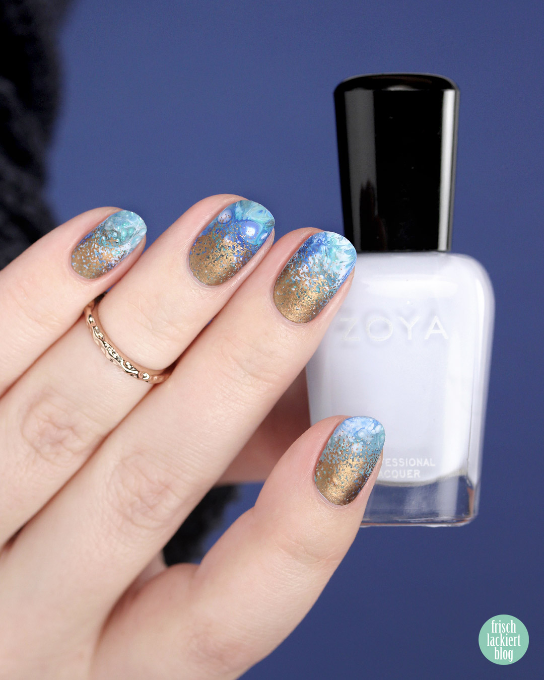 Frischlackiert-Challenge – Marble Nail Art Tutorial – by frischlackiert